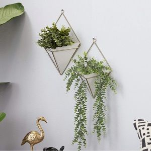 CB2 Trigg Large Diamond Wall Vases